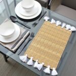 Hand-Woven Moroccan Tassel Placemats