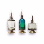 Antique Empty Perfume Bottles, Set Of 3 Bottle