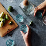 Styled product shots with drinks and garnishes