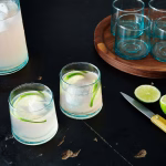 Styled product shots with drinks and garnishes