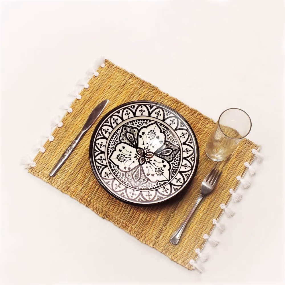 Moroccan Tassel Placemats, Set Of 4