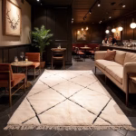 Handmade White Moroccan Beni Ourain Rug - Made with Natural Wool