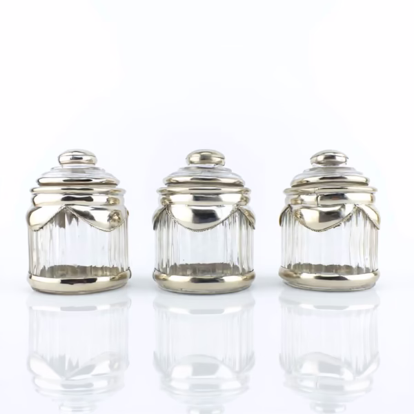 Moroccan Glass Spice Jars, 3 Bottle - Add Flavor and Style to Your Kitchen!