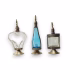 Moroccan Silver Perfume Bottle Antique, Set Of 3 Bottle