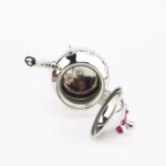 Top view of silver Moroccan teapot