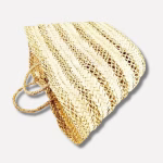 Artisanal straw basket bag showcasing traditional weaving technique