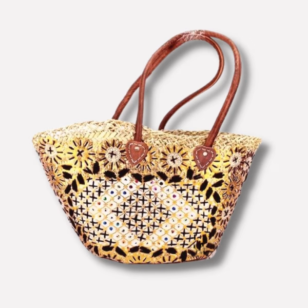 Moroccan Straw Beach Bag