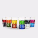Assorted Vintage Moroccan Tea Glasses (Set of 6) Handmade & Mouth-Blown