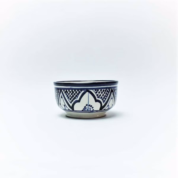 Traditional Moroccan Ceramic Bowls, Medium 5 In, Set Of 6