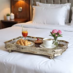 Moroccan Tea Tray With Feet - Rectangular