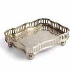 Moroccan Tea Tray With Feet - Rectangular