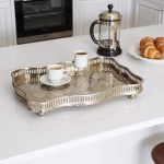 Moroccan Tea Tray With Feet - Rectangular