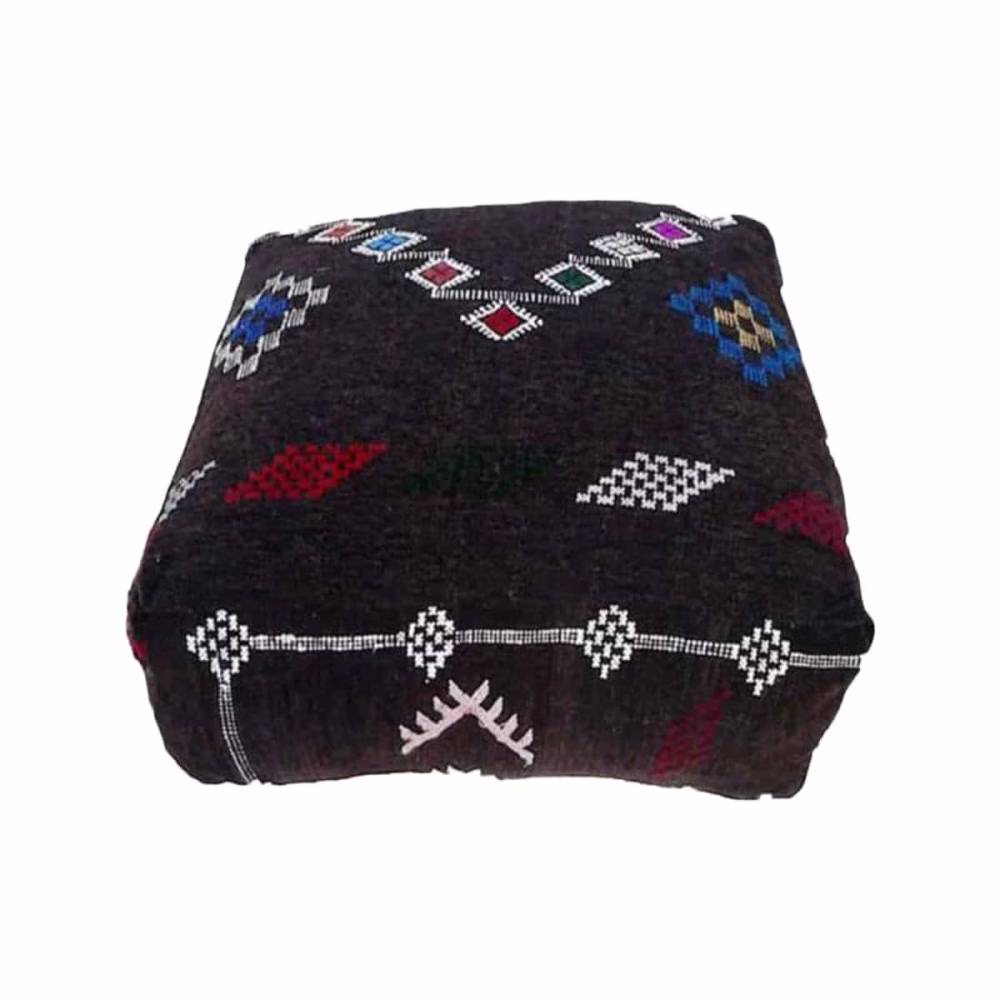 Vintage Moroccan Carpet Pouf