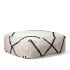 Moroccan Floor Cushions White In Black
