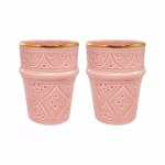 Moroccan Ceramic Espresso Cups, Set Of 6