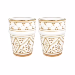 Moroccan Handmade Ceramic Cup, Set Of 6