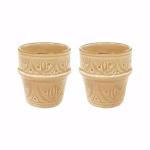 Moroccan Ceramic Espresso Cups, Set Of 6