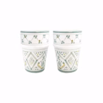 Moroccan Handmade Ceramic Cup, Set Of 6