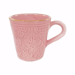 Moroccan Handmade Ceramic Mug With Handle, Set Of 2