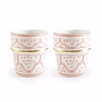 Moroccan Handmade Ceramic Cup, Set Of 6