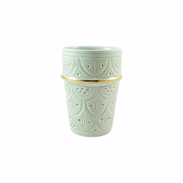 Moroccan Ceramic Espresso Cups, Set Of 6