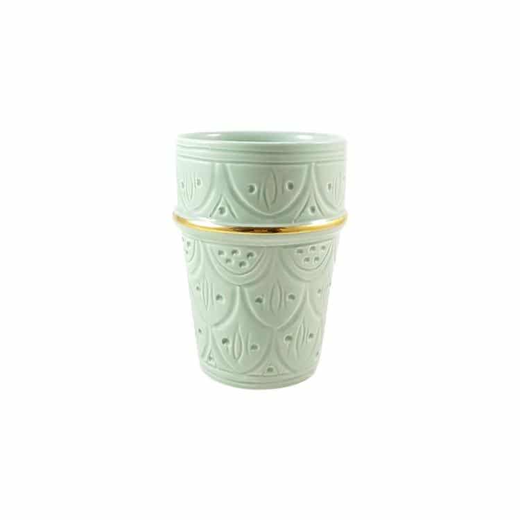 Moroccan Ceramic Espresso Cups, Set Of 6