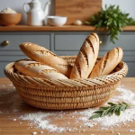 Handmade Moroccan Oval Bread Basket & Fruit
