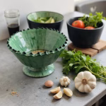 Handmade Green Moroccan Pottery Bowls