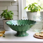 Handmade Green Moroccan Pottery Bowls
