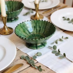 Handmade Green Moroccan Pottery Bowls