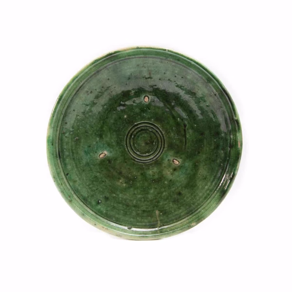 Moroccan Tamegroute Pottery Plate, Set Of 3