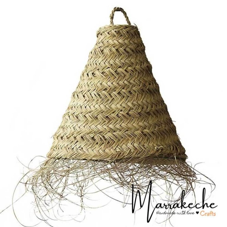 Unique Moroccan Straw Lamp Marrakeche Crafts