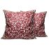 Product photo of red Moroccan cushion set with floral pattern