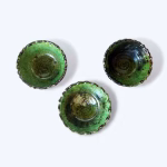 Set of 3 Moroccan Tamegroute Ceramic Bowls