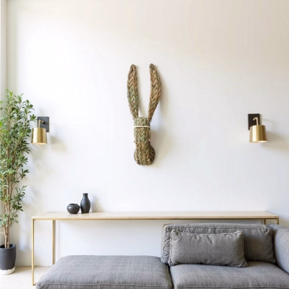 Handwoven Donkey Animal Head