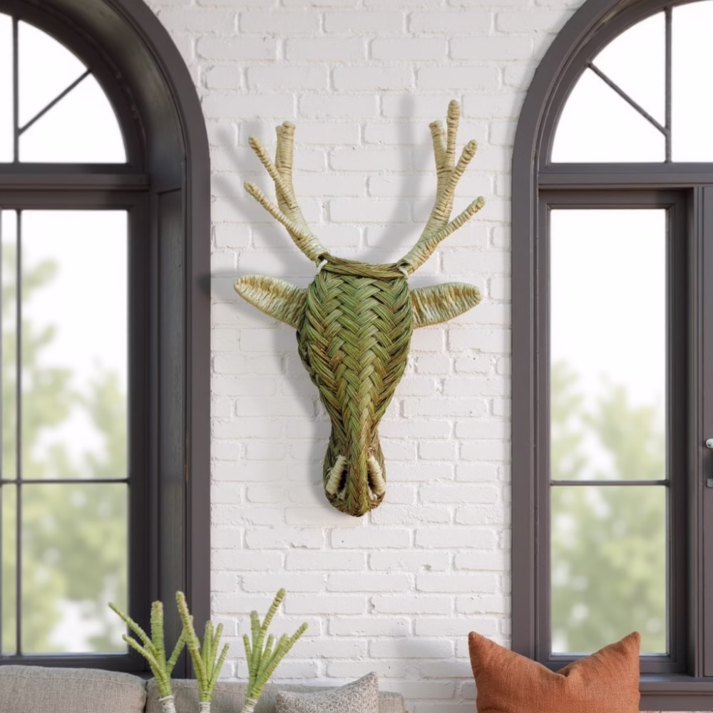 Woven Deer Head