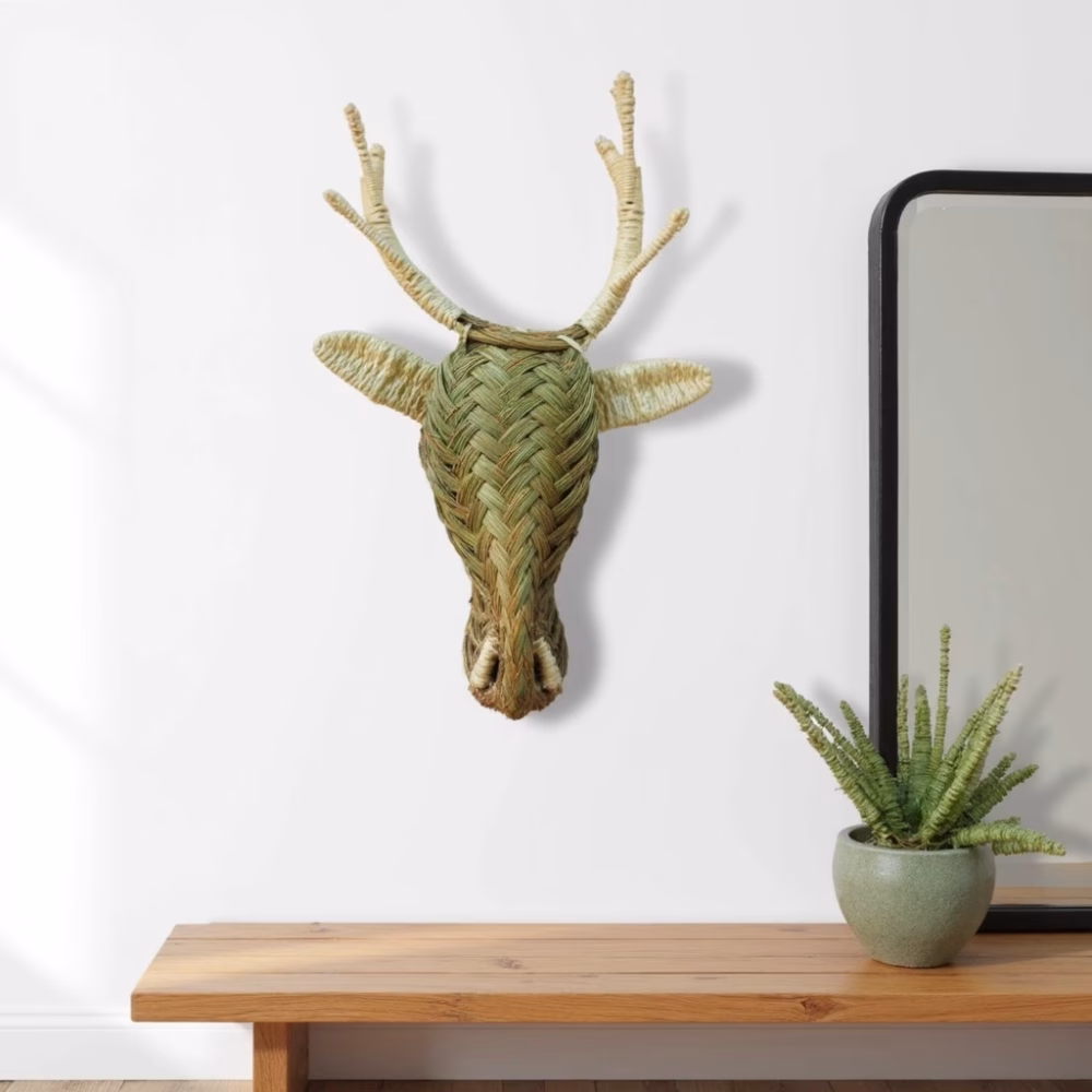 Woven Deer Head