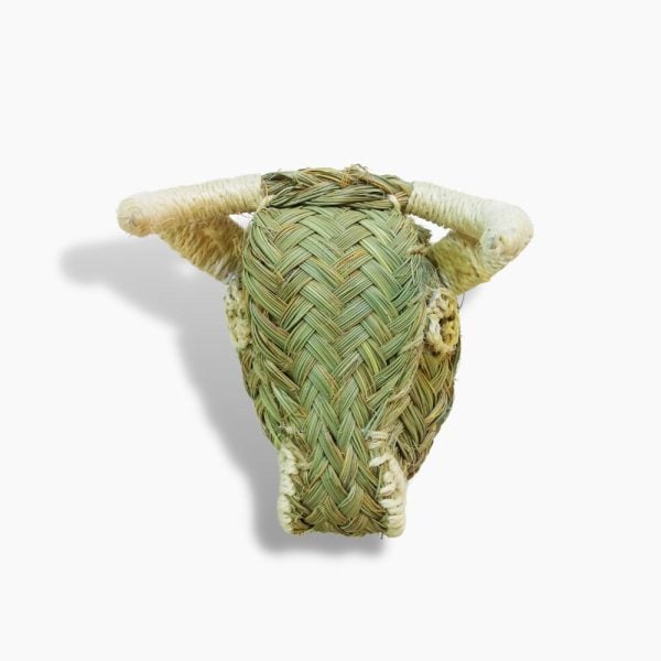 Woven Straw Bull Head