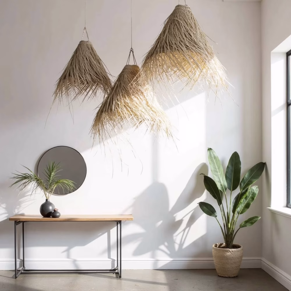 Handmade Moroccan Palm Leaf Lampshade