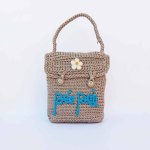 Hand Embroidered Small Crochet Bag