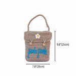 Hand Embroidered Small Crochet Bag