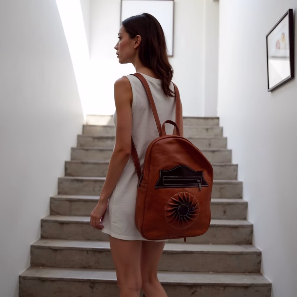 Handcrafted Genuine Leather Backpack