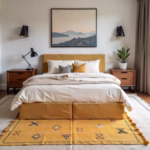 Handmade Moroccan Cactus Silk Yellow Rug