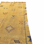 Handmade Moroccan Cactus Silk Yellow Rug - Durable and Stylish OutdoorIndoor Carpet