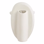 Modern White Ceramic Face Vase Set of 2 - Handmade Moroccan Pottery