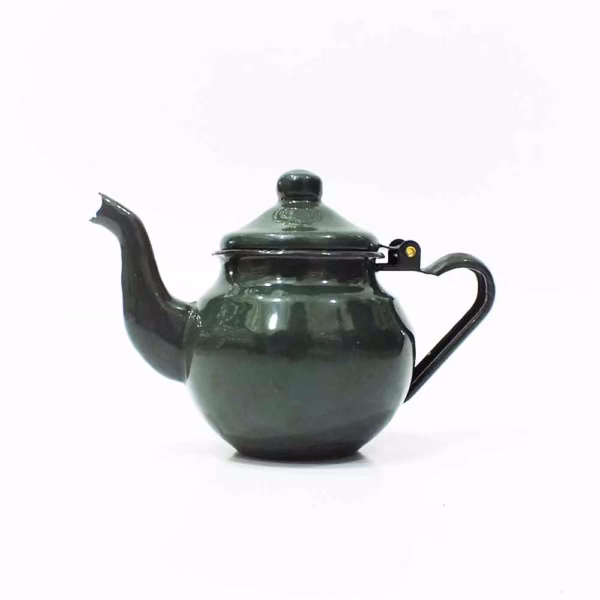 How to Clean Teapot: Complete Guide for Gift Care & Authentic Moroccan Tea Culture Forest green traditional Moroccan teapot on white background