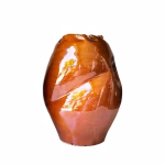 Handmade Ceramic Crumpled Vase