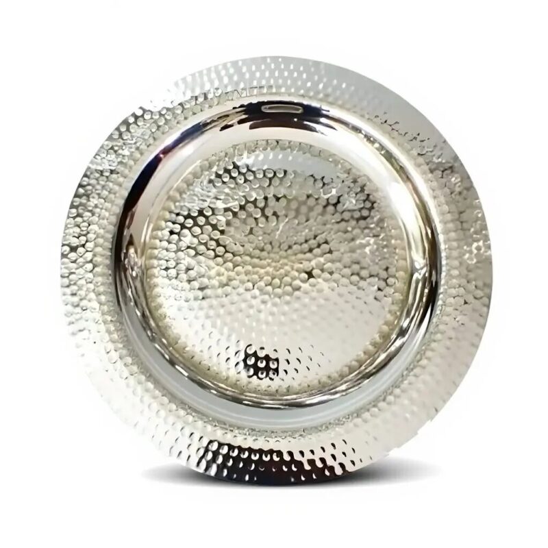 Silver Decorative Tray — Hammered, 11 Sizes | Marrakeche