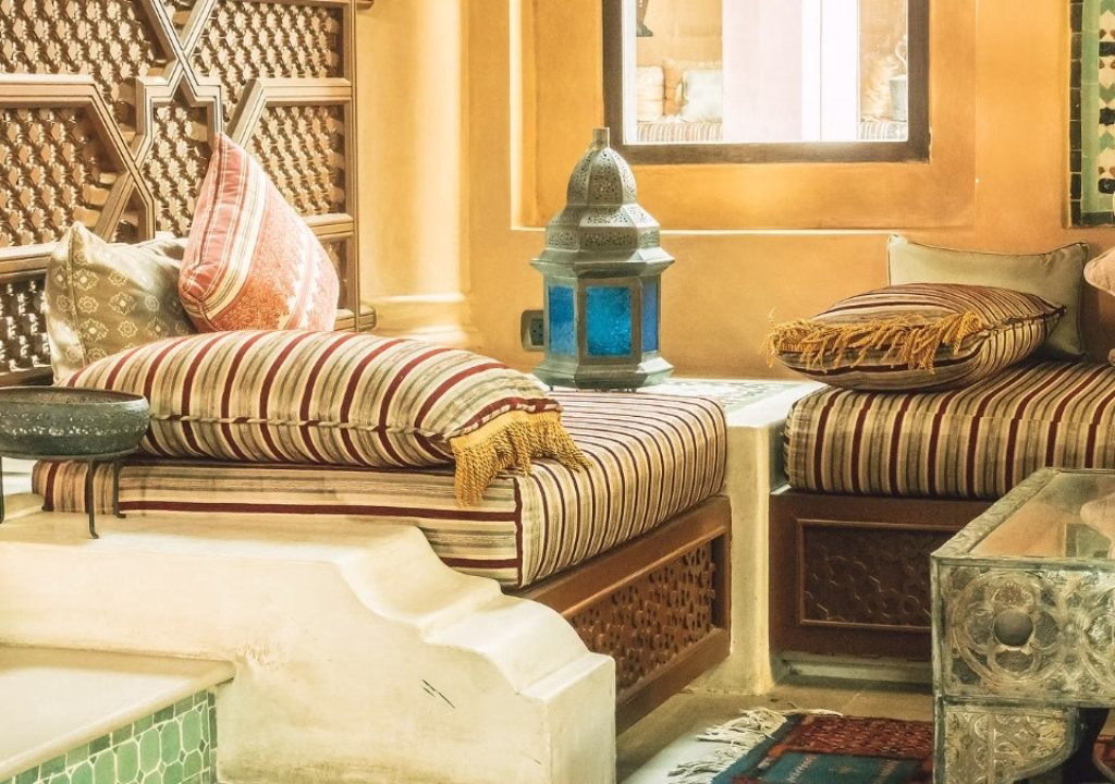 Moroccan interior design - a Moroccan traditional living room
