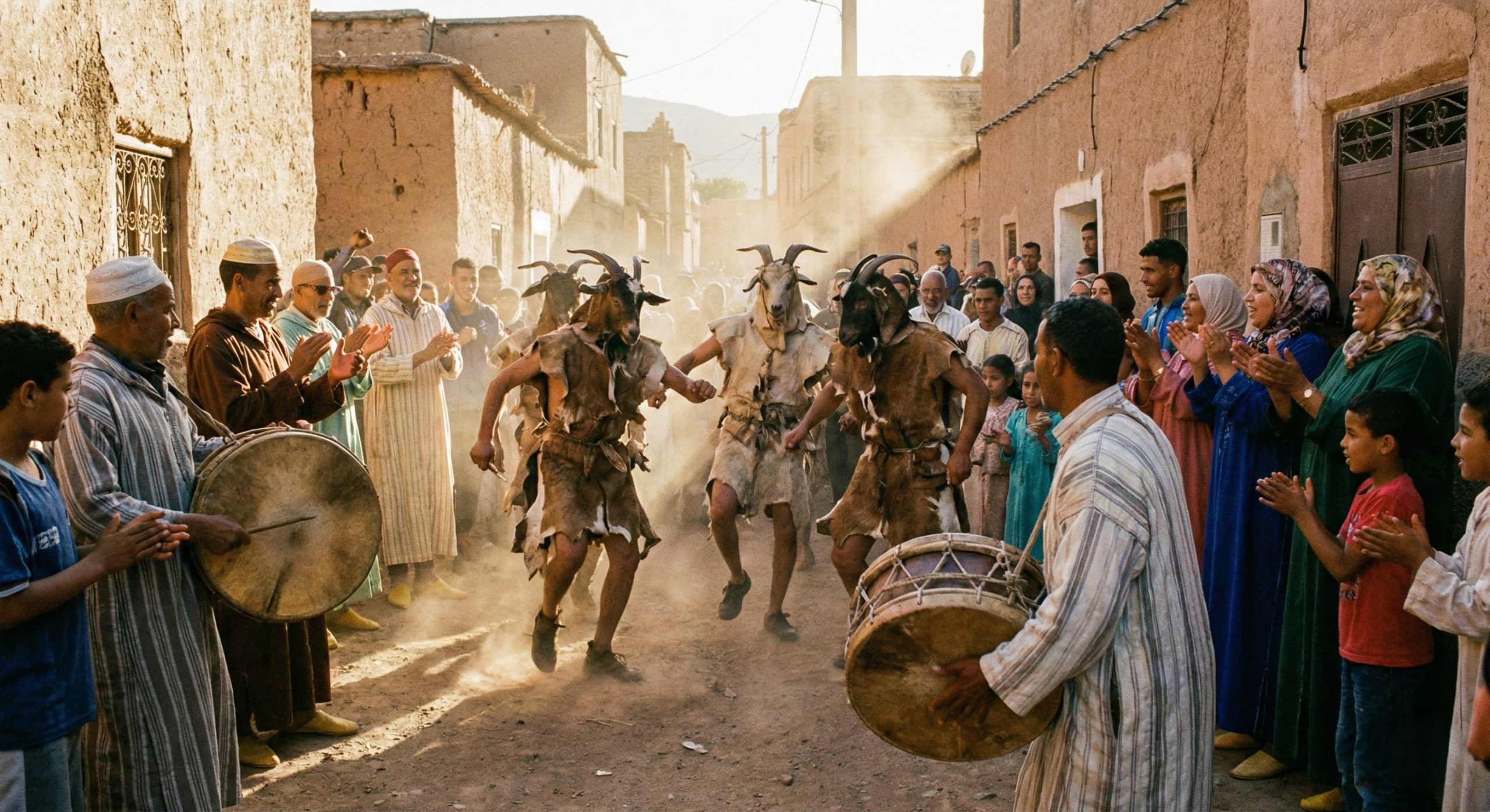 Unveiling Morocco's Unique Boujloud Carnival: A Blend of Tradition, Rebellion, and Revelry